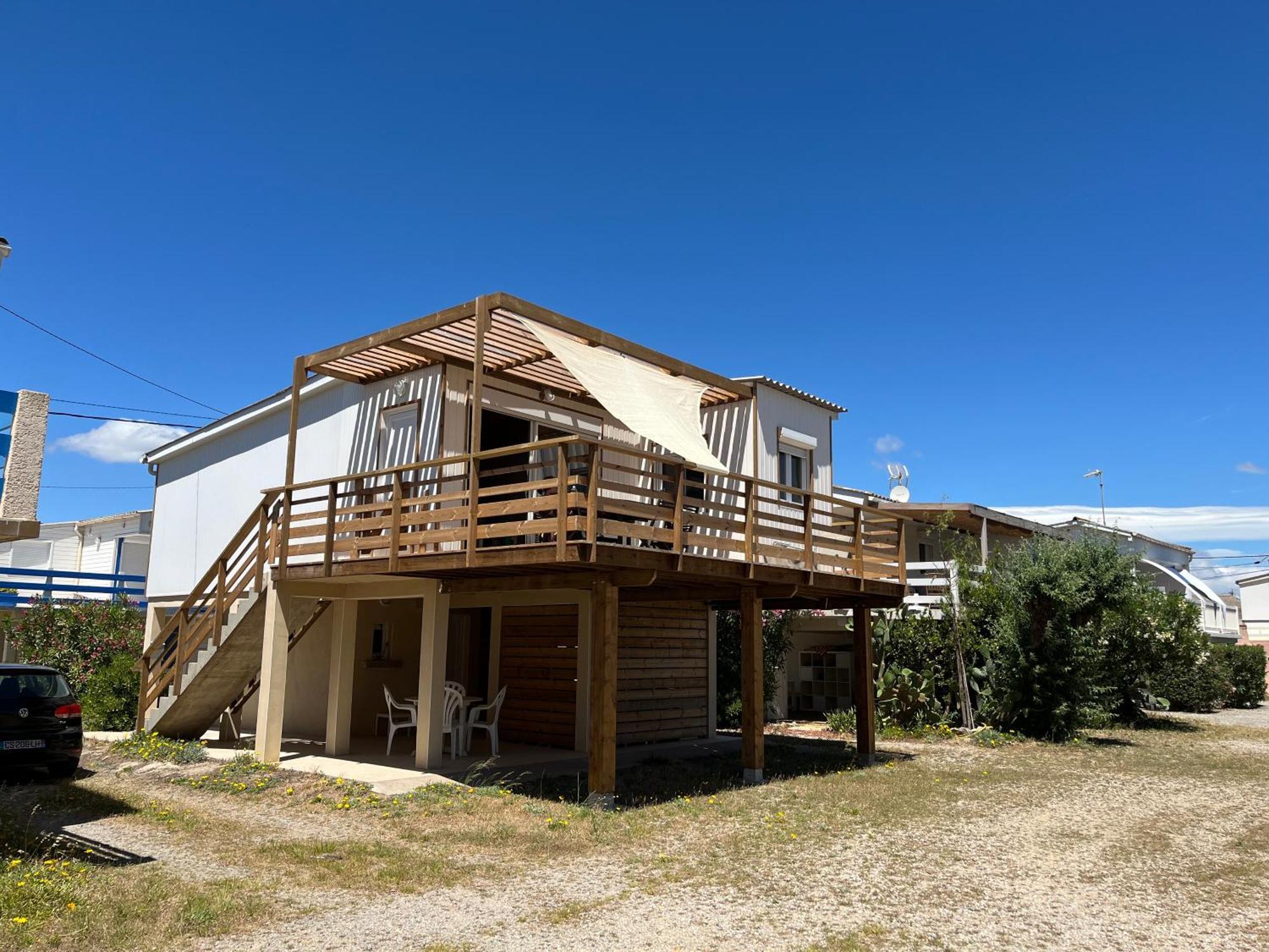 Maison Chalet 200 M De La Plage Climatisation Et Wifi Gruissan Kültér fotó